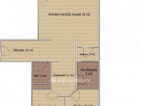 Eladó téglalakás, Dabason 74.99 M Ft, 3 szobás