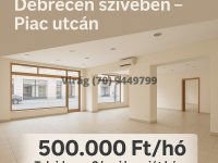 Kiadó üzlethelyiség, Debrecenben 500 E Ft / hó