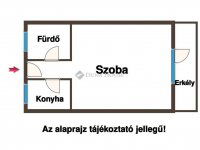 Eladó téglalakás, Veszprémben 56.99 M Ft, 1 szobás