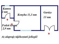 Eladó családi ház, Pusztamonostoron 16.8 M Ft, 2+1 szobás