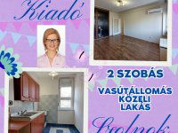 Kiadó téglalakás, albérlet, Szolnokon 130 E Ft / hó, 2 szobás