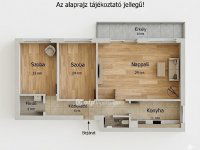 Eladó téglalakás, II. kerületben 159.7 M Ft, 3 szobás