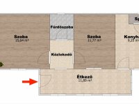 Eladó téglalakás, Debrecenben 45.9 M Ft, 2 szobás