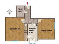 Eladó téglalakás, III. kerületben 77.9 M Ft, 2 szobás