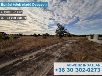 Eladó telek, Dabason 33 M Ft / költözzbe.hu