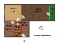 Eladó panellakás, Pécsett 49.99 M Ft, 2 szobás