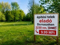 Eladó telek, Domaszéken 9.99 M Ft / költözzbe.hu