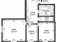 Eladó téglalakás, V. kerületben 115 M Ft, 2 szobás