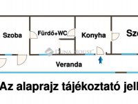 Eladó családi ház, XIX. kerületben 37.5 M Ft, 2 szobás