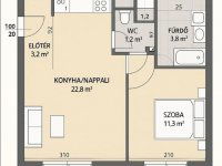 Eladó téglalakás, Nyíregyházán 49.5 M Ft, 2 szobás