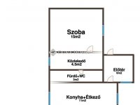 Eladó családi ház, Tápiószentmártonon 17 M Ft, 1 szobás
