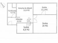 Eladó téglalakás, VII. kerületben 84.9 M Ft, 3 szobás
