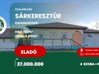 Eladó családi ház, Sárkeresztúron 37 M Ft, 4 szobás