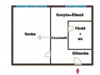 Eladó panellakás, Kecskeméten 34.5 M Ft, 1 szobás