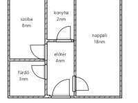 Eladó panellakás, XXI. kerületben 45 M Ft, 1+1 szobás
