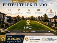 Eladó telek, Nyíregyházán 35 M Ft / költözzbe.hu