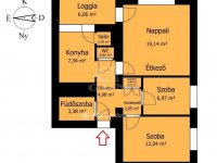 Eladó téglalakás, Miskolcon 42.7 M Ft, 2+1 szobás