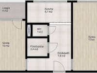 Eladó panellakás, III. kerületben 62.9 M Ft, 2 szobás