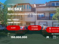 Eladó családi ház, Bicskén 150 M Ft, 7 szobás