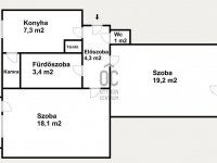 Eladó téglalakás, XXI. kerületben 56.5 M Ft, 2 szobás