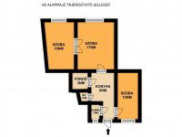 Eladó téglalakás, VIII. kerületben 72.9 M Ft, 3 szobás