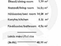 Eladó téglalakás, XIII. kerületben 77.4 M Ft, 2 szobás