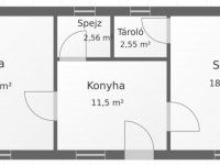 Eladó családi ház, Patakon 3.5 M Ft, 2 szobás