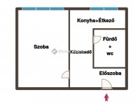 Eladó panellakás, Kecskeméten 34.5 M Ft, 1 szobás