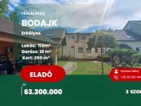 Eladó téglalakás, Bodajkon 63 M Ft, 3 szobás
