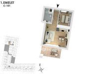 Eladó téglalakás, XIII. kerületben 75.6 M Ft, 2 szobás