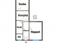 Eladó téglalakás, IX. kerületben 47.5 M Ft, 2 szobás
