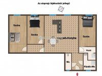 Eladó téglalakás