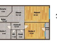 Eladó téglalakás