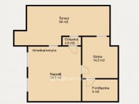 Eladó téglalakás, II. kerületben 150 M Ft, 2 szobás