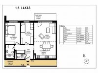 Eladó téglalakás, Komáromban, Laktanya közben 76.5 M Ft