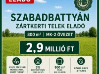 Eladó telek, Szabadbattyánban 2.9 M Ft / költözzbe.hu