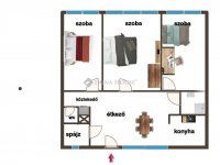 Eladó téglalakás