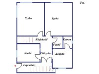 Eladó családi ház, Abasáron 65 M Ft, 3+3 szobás
