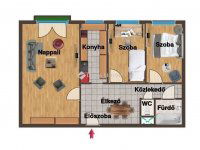 Eladó panellakás, III. kerületben 72.9 M Ft, 1+2 szobás