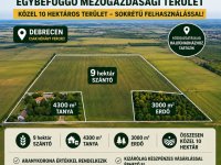 Eladó mezogazdasagi ingatlan, Hajdúhadházon 49 M Ft