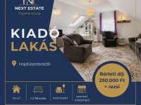 Kiadó téglalakás, albérlet, Hajdúszoboszlón 250 E Ft / hó
