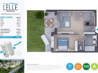 Eladó téglalakás, Balatonlelleén 75.99 M Ft, 2 szobás