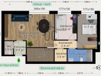 Eladó téglalakás, VII. kerületben, Kazinczy utcában 119.9 M Ft