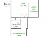 Eladó téglalakás, V. kerületben 79.5 M Ft, 1 szobás