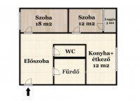 Eladó panellakás, Debrecenben 58.7 M Ft, 2 szobás