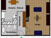 Eladó panellakás, Százhalombattán 39.65 M Ft, 1 szobás
