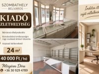 Kiadó üzlethelyiség, Szombathelyen 140 E Ft / hó, 1 szobás