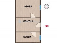 Eladó családi ház, Gércén 6.5 M Ft, 1 szobás