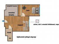 Eladó téglalakás, Budapesten, VIII. kerületben 69 M Ft, 2 szobás