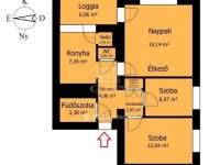 Eladó téglalakás, Miskolcon 42.7 M Ft, 2+1 szobás